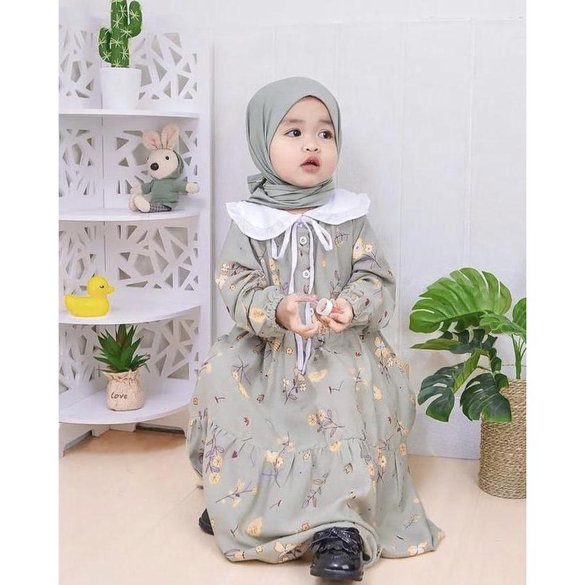 Gamis Rayon Anak | Gamis Baby bahan Rayon | GAMIS GHANIA