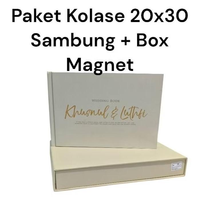 [GRY] Cetak Album Kolase 20x30 Plus Box Kulit Magnetik