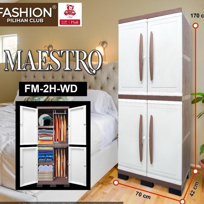 Club Fashion Maestro Lemari Pakaian Plastik Lemari Plastik Berkualitas Lemari Gantung Baju