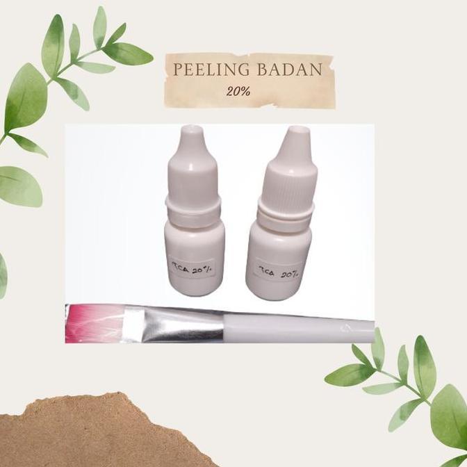 Sale [Isi 2 Peeling + Kuas] Peeling Badan 20% / Body Peeling / Peeling Pengelupasan / Eksfoliasi Men