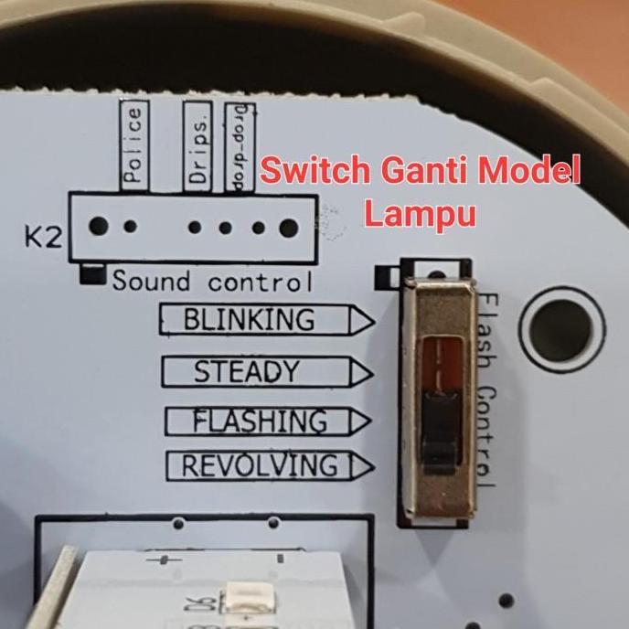 Promo Rotary Lamp Led N1101J (Buzzer) Merah Multivolt/3 Model.
