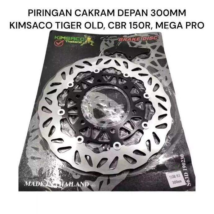 Kimsaco Piringan Cakram Cbr 150r Verza Tiger Old Megapro New Cb150 Lubang 6 Model Kembang 300MM Disc