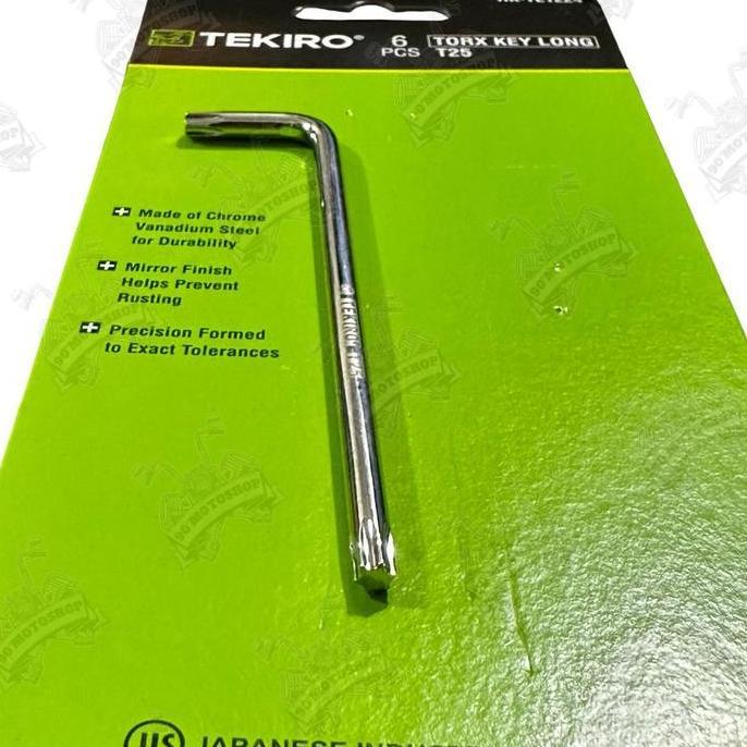 Powerz- Tekiro Kunci L Bintang T 25 Panjang T25 Tekiro Untuk Buka Body Vario Satuan Original