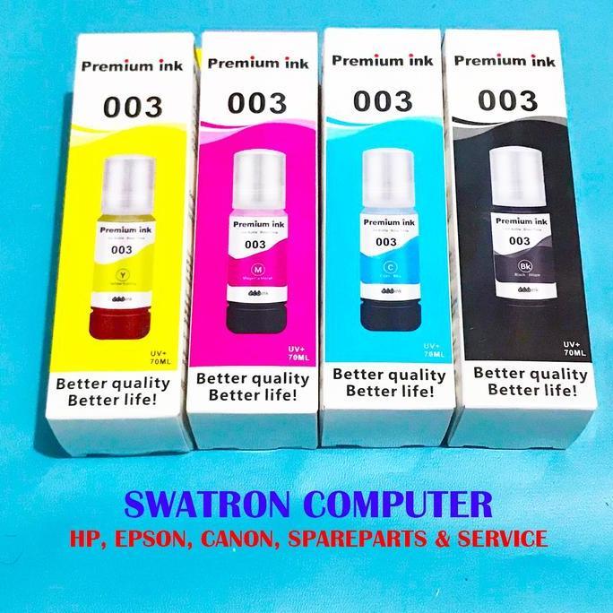 TERBARU - tinta premium ink 003 SET refill printer Epson L1110 L3110 L3150 70ml