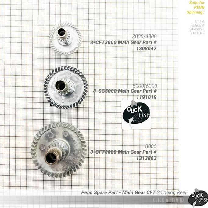 PENN Part MAIN GEAR CFT Reel- FIERCE II/ SARGUS II/ BATTLE II/ CFTII