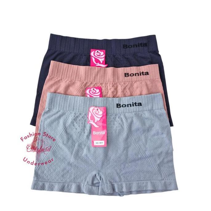 6 Pcs Celana Hotpants Wanita Celana Dalam Ketat CD Pendek Katun Rajut Dewasa Adem Nyaman Freesize L/