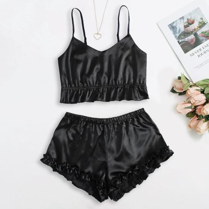 Baju tidur Vs Lingerie Pajamas satin silk premium Model