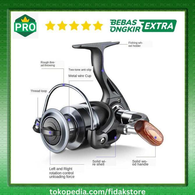 Gulungan Reel Pancing Spinning 5000 Power Handle 4.7:1 QIDA ZH5000 ORI