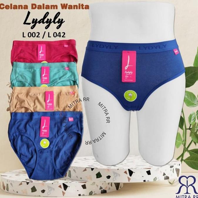 MITRA RR Lydyly Celana Dalam Wanita Dewasa Katun High Quality | CD Lidily Katun Polos CD L002 / L042