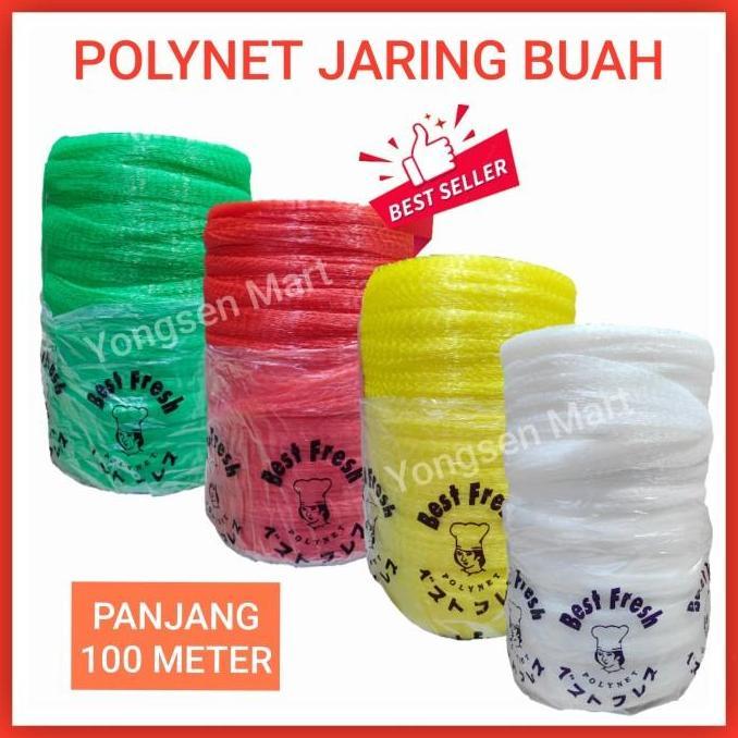 Bisakok- Polynet Roll 100 Meter , Waring , Rambang , Jaring Buah , Jaring Salak