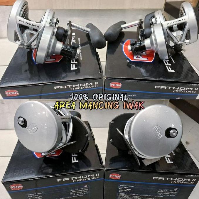 Reel PENN FATHOM II 15XNLD2LH 25NLD2LH 30LD2LH 40NLD2LH -Silver Series