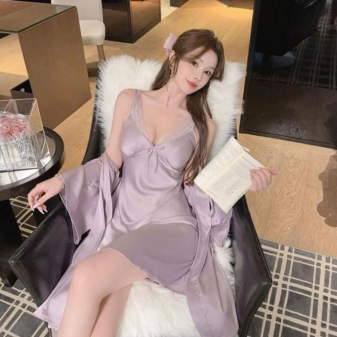 MaxDesire - Anastasia Dress Only + CUP / Kimono Set Lingerie Import Premium / Nightgown / Baju Dinas