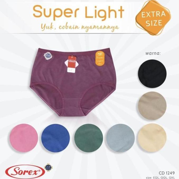 CD JUMBO SOREX 1249 Celana Dalam Big Size Panty Extra Size EQL QQL QXL celana dalam panties celdam w