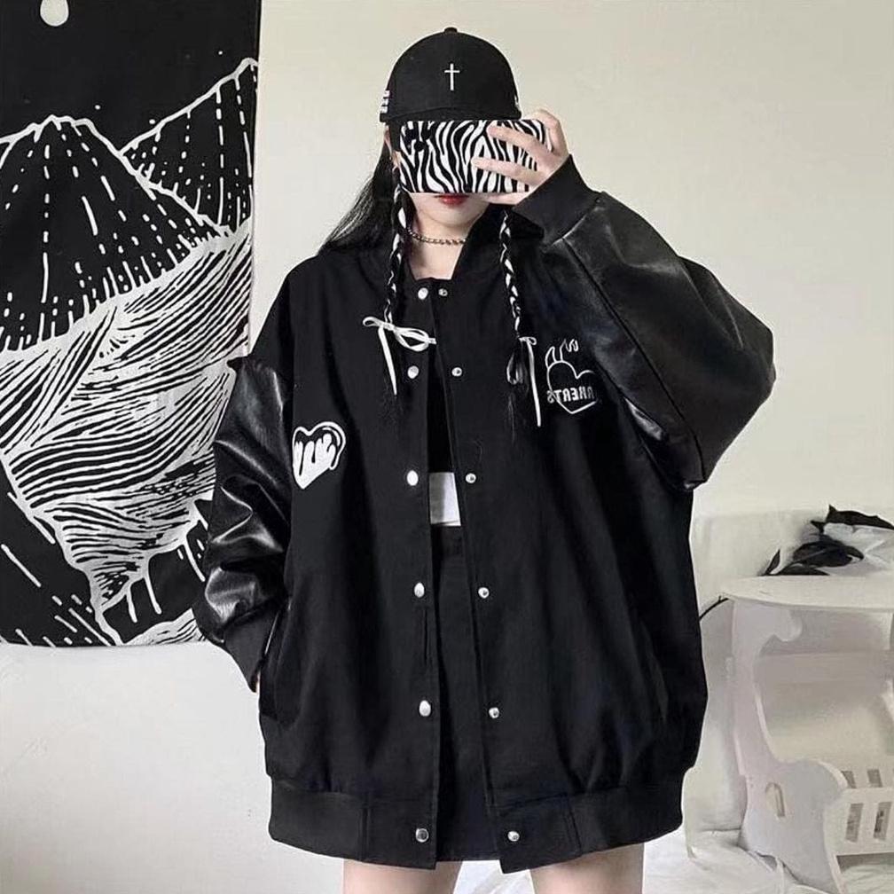 OFFICIAL LARKERTS BASEBALL JAKET VARSITY OVERSIZE - JAKET VARSITY WANITA OVERSIZE - JAKET BASEBALL O