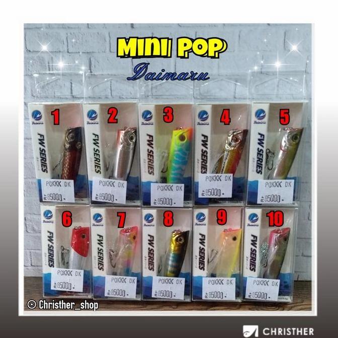 Mini Popper FW Series KUAT dan Berkualitas/Fishing By: Daimaru