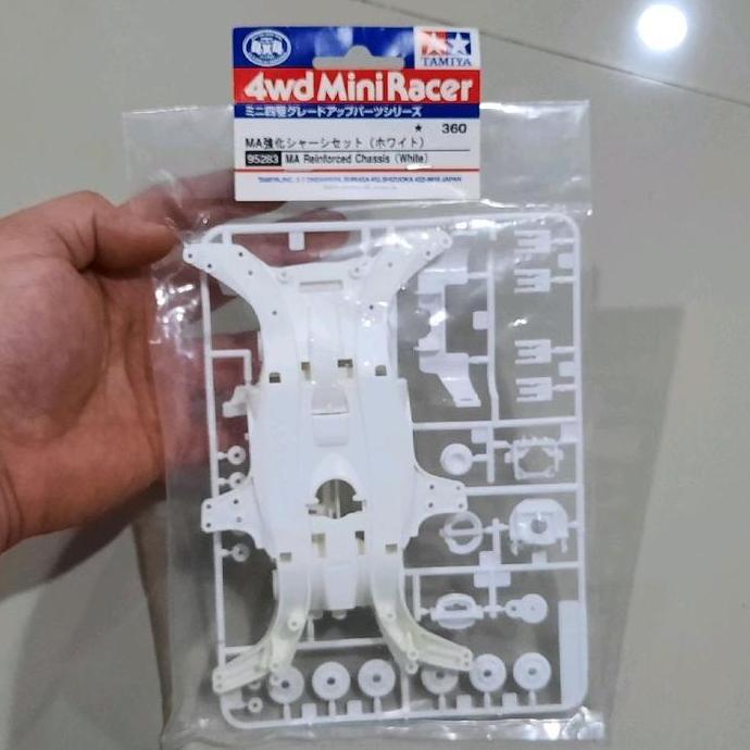 Tamiya 95283 MA Reinforced Chassis White Chassis MA PC ABS Putih