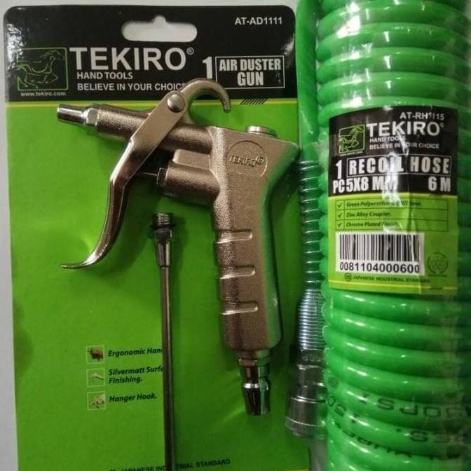 Otoco- Tekiro Air Duster Paket Selang Kompresor 6 Meter Tekiro - Alat Tiup Angin Kompresor Set Tekir