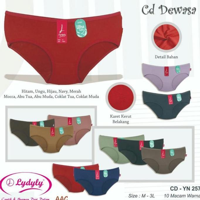 Celana dalam CD Wanita Lydyly YN 257 Ultra Soft Model Mini M-XXL