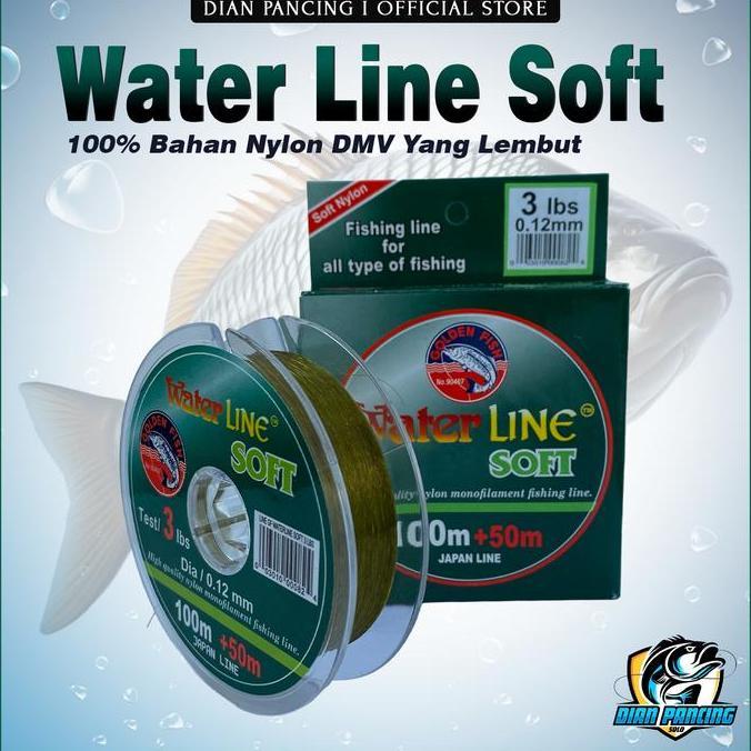 SENAR PANCING WATER LINE SOFT GOLDEN FISH 100+50M NYLON MONOFILAMENT