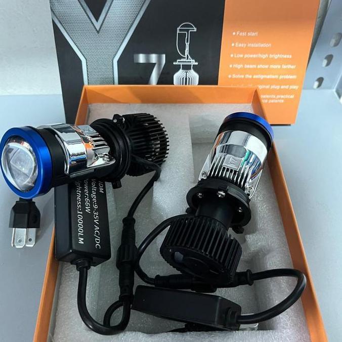 Lampu LED  Y7 Projie H4 Mini Projector Lens Lensa Mobil Motor -  Y7 -H4