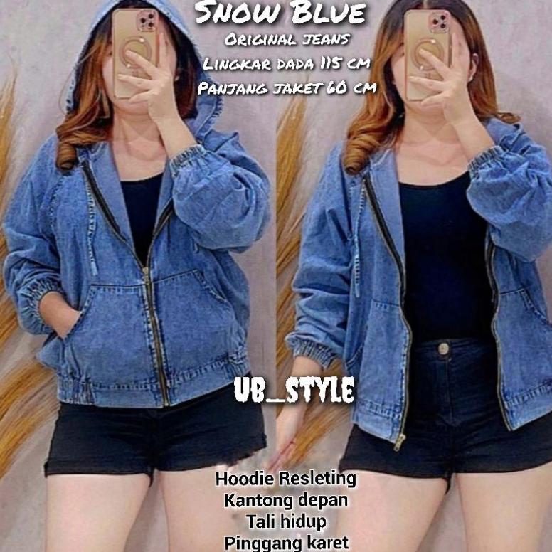diskon jaket jeans hoodie resleting jaket wanita jaket hoodie jeans jaket resleting