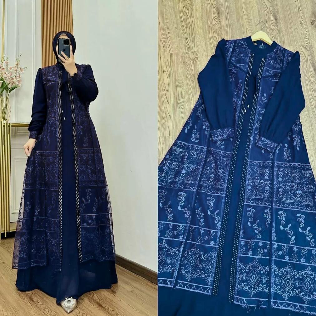 exclusive gamis mahogany virall 2026 dress pesta mewah elegan gamis besseller di aqilla butik