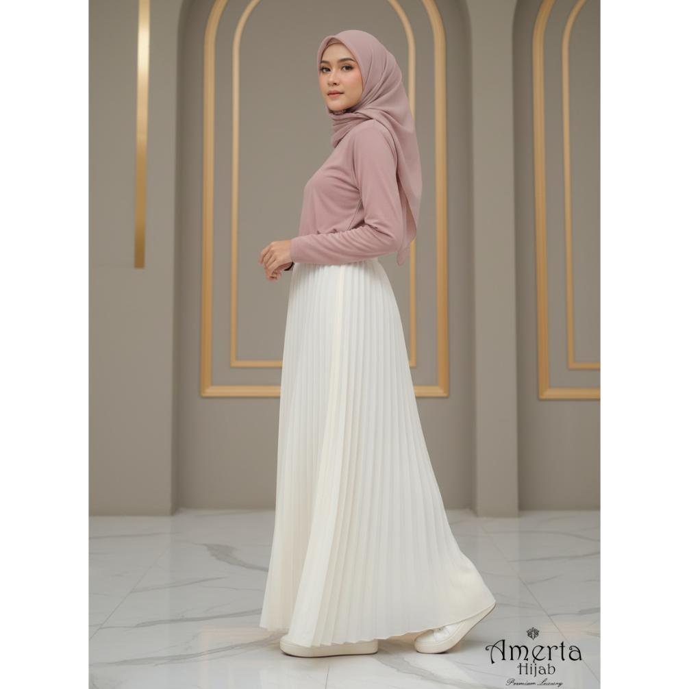 Paket Hemat Rok Plisket Ceruty Babydoll Premium Heavy Sifon Exlusive / Pleated Skirt Ceruti