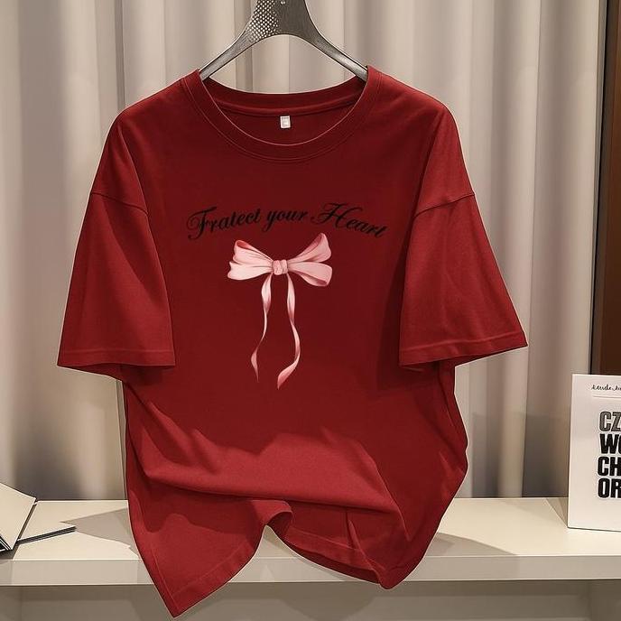 OOTD Kaos Oversize Wanita - Baju Wanita Oversize - Kaos Distro Angka - Baju Cewek - Baju Perempuan -