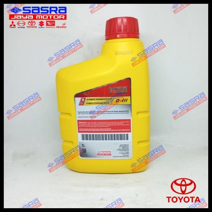 TERMURAH OLI POWER STEERING/ATF D.III (D3) TMO 1 LITER - TOYOTA GENUINE 
