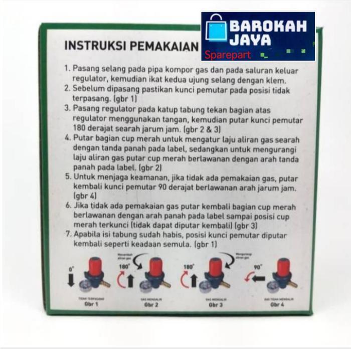 (Terbaru) Winn Gas Regulator Tekanan Tinggi Meter - Kompor Gas Semawar Jos Bestseller