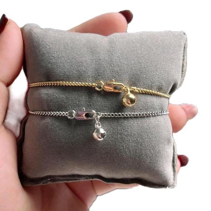 Gelang Rantai kecil - Gelang Titanium - Gelang wanita Bracelet  Emas