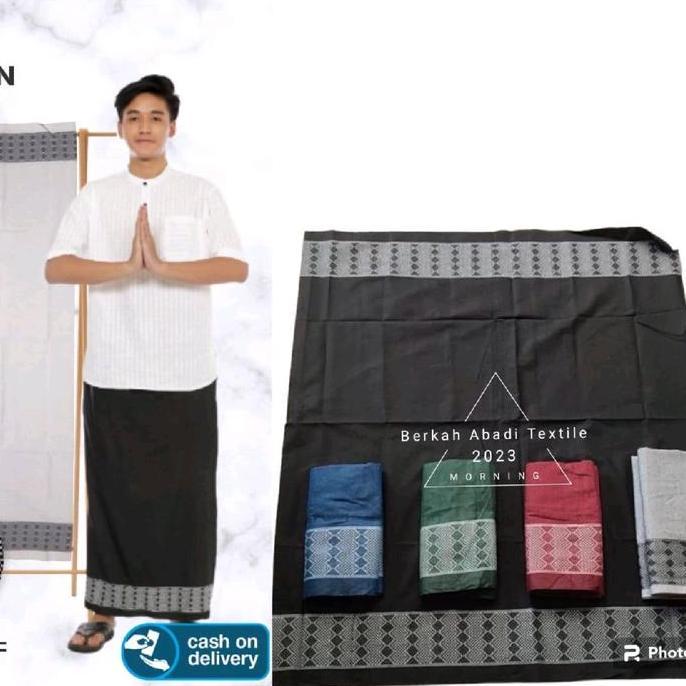 GAJAH UNGGUL Sarung Tenun Motif Doby Salur 1 Kodi 20pc Bahan PolyTC Lembut Adem Ukuran Standar Dewas