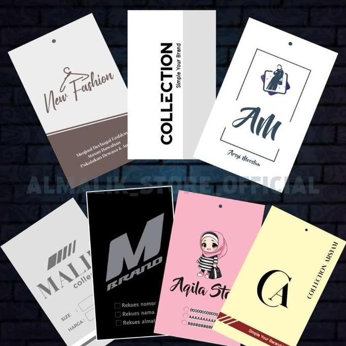 Handcraft- 100Pcs Hantag / Hang Tag / Label Merk Fashion Pakaian Celana Sepatu / Label Produk Olshop