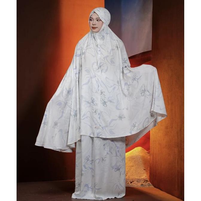 tazbiya premium mukena raya | mukena putih tazbiya| mukena white tazbiya| mukena putih premium