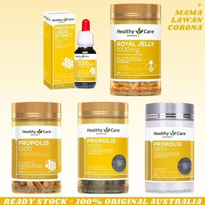 Lansungkirim- Healthy Care Propolis 2000Mg 200 Capsules 3800 2000 1000 Mg Kapsul