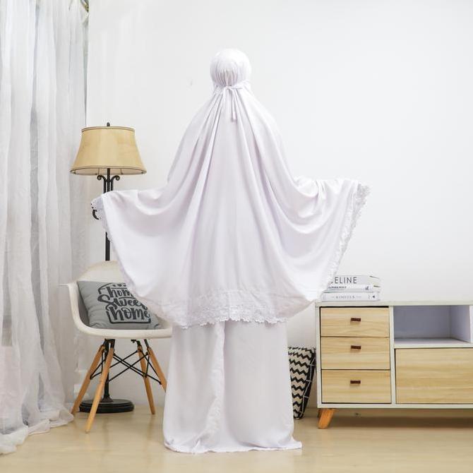 Mukena dewasa sulam khadijah + tas bordir grosir Bandung