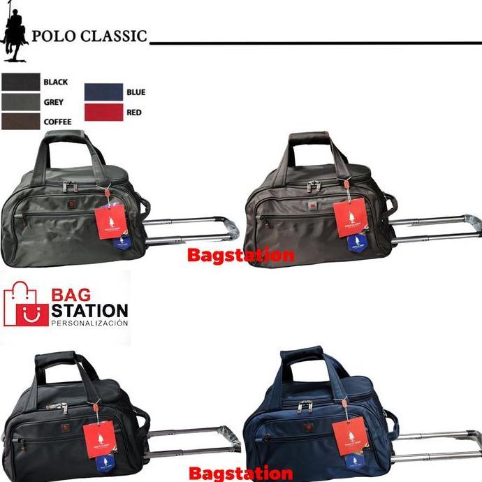 Mytravel- Tas Duffle Tas Cabin Koper Travel Bag Trolley Troly Polo Classic Roda Original Tas Pakaian