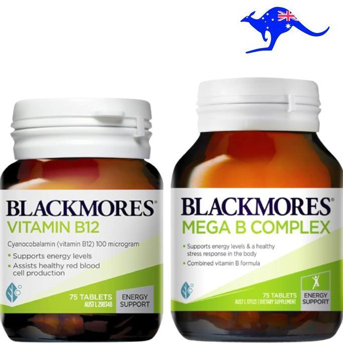 Lansungkirim- Blackmores Vitamin Mega B Complex 75 Tablet Vit B12 B 12 Tablets