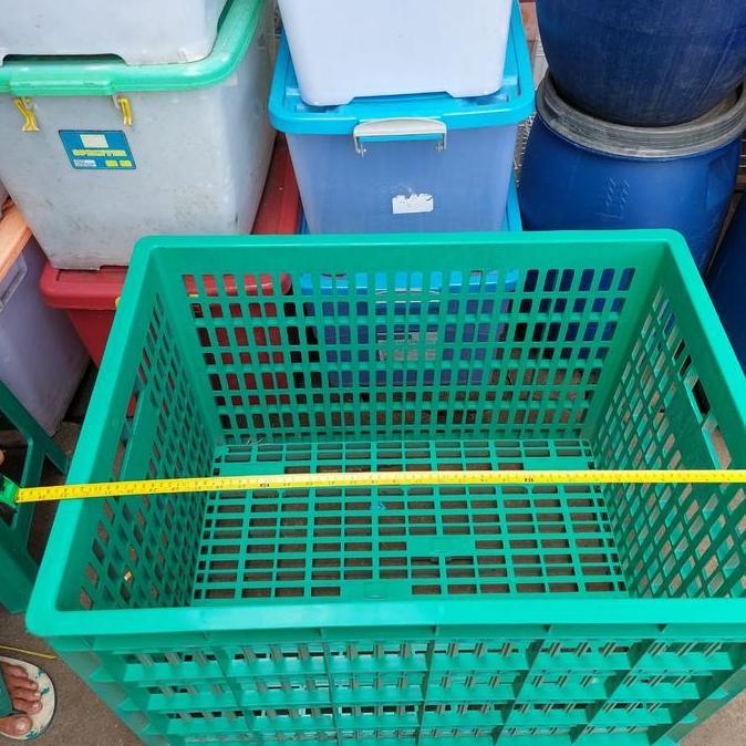 Green Leaf Keranjang Industri Besar + Roda 2225/ Keranjang Serbaguna LS