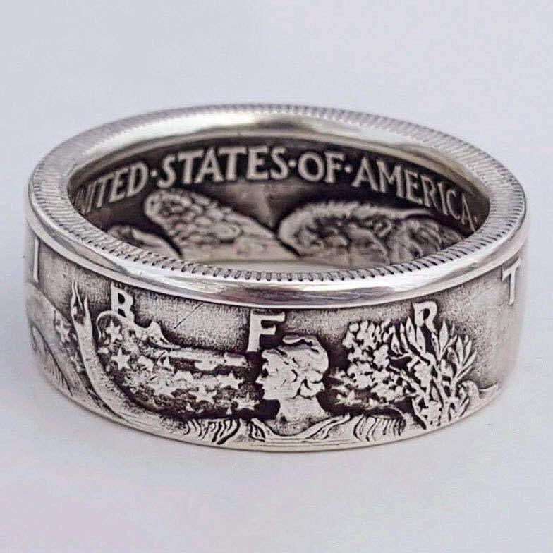 HEMAT Cincin pria motif dollar US antik titanium silver gold simple men ,/ cincin pria / cincin doll