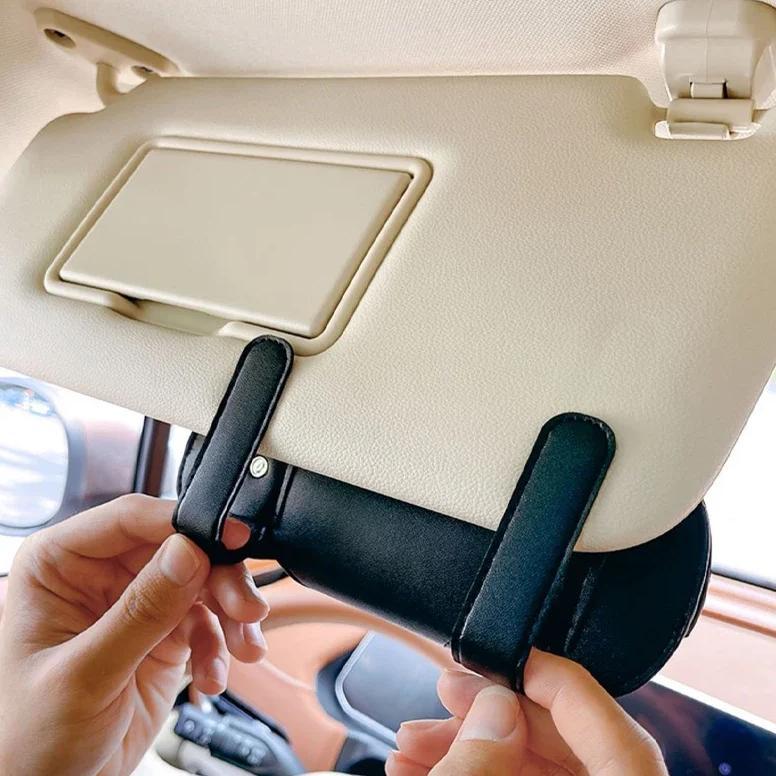 Car Glasses Box Portable Car Sunglasses Holder In The Car Sun Visor Glasses Clip For JAC Refine J3 J