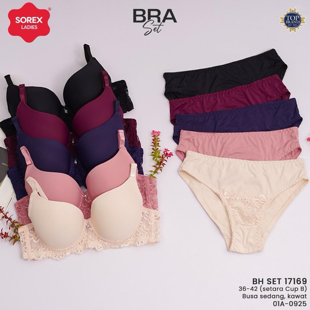 Bh Set | Bra + Cd Cup Setara B SOREX 17169 Pakai Kawat dan Busa Standar