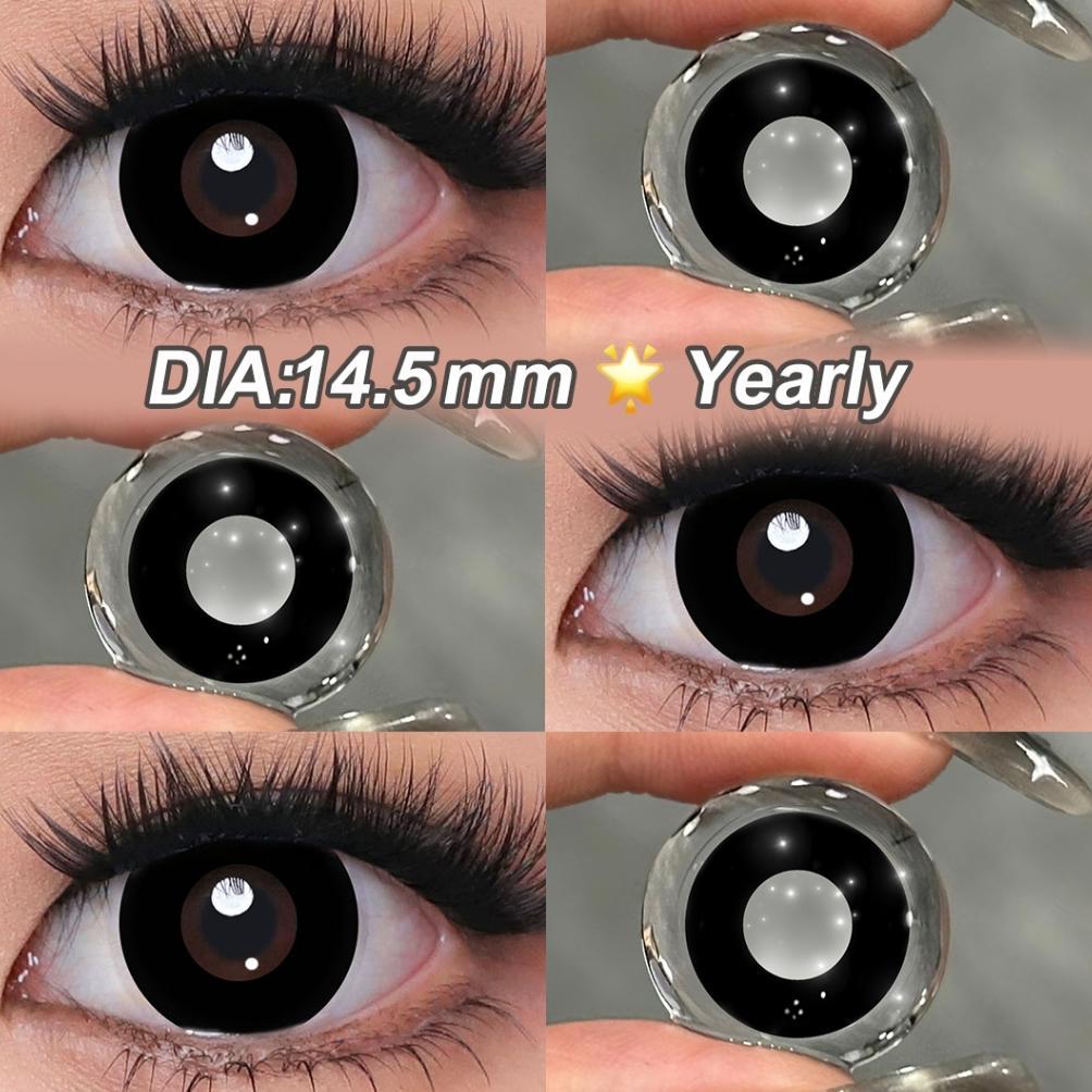 HOT Magister Softlens cosplay manga anime Naruto halloween Lensa Kontak DIA 14.5MM Softlens Putih Hi