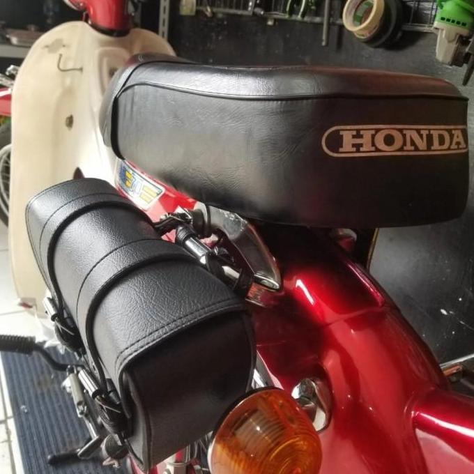 tas samping sidebag side bag motor klasik custom honda c70 streetcub