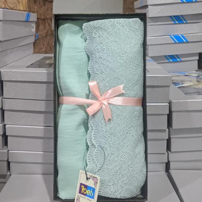 Mukena Silky Zara Polos Premium merk Poeti