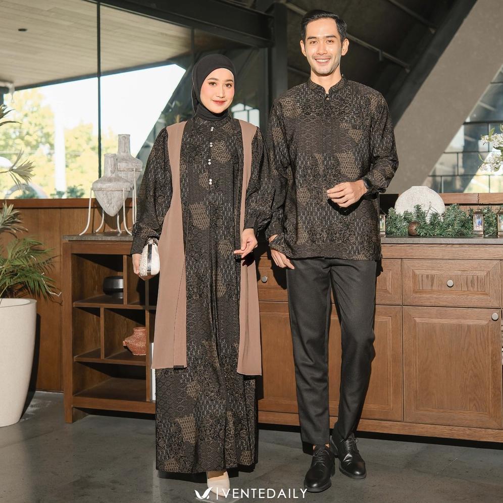 Promo Idul Fitri Ventedaily - Nazeera Couple Baju Kondangan Sarimbit Pasangan Lebaran 2026 Elegan