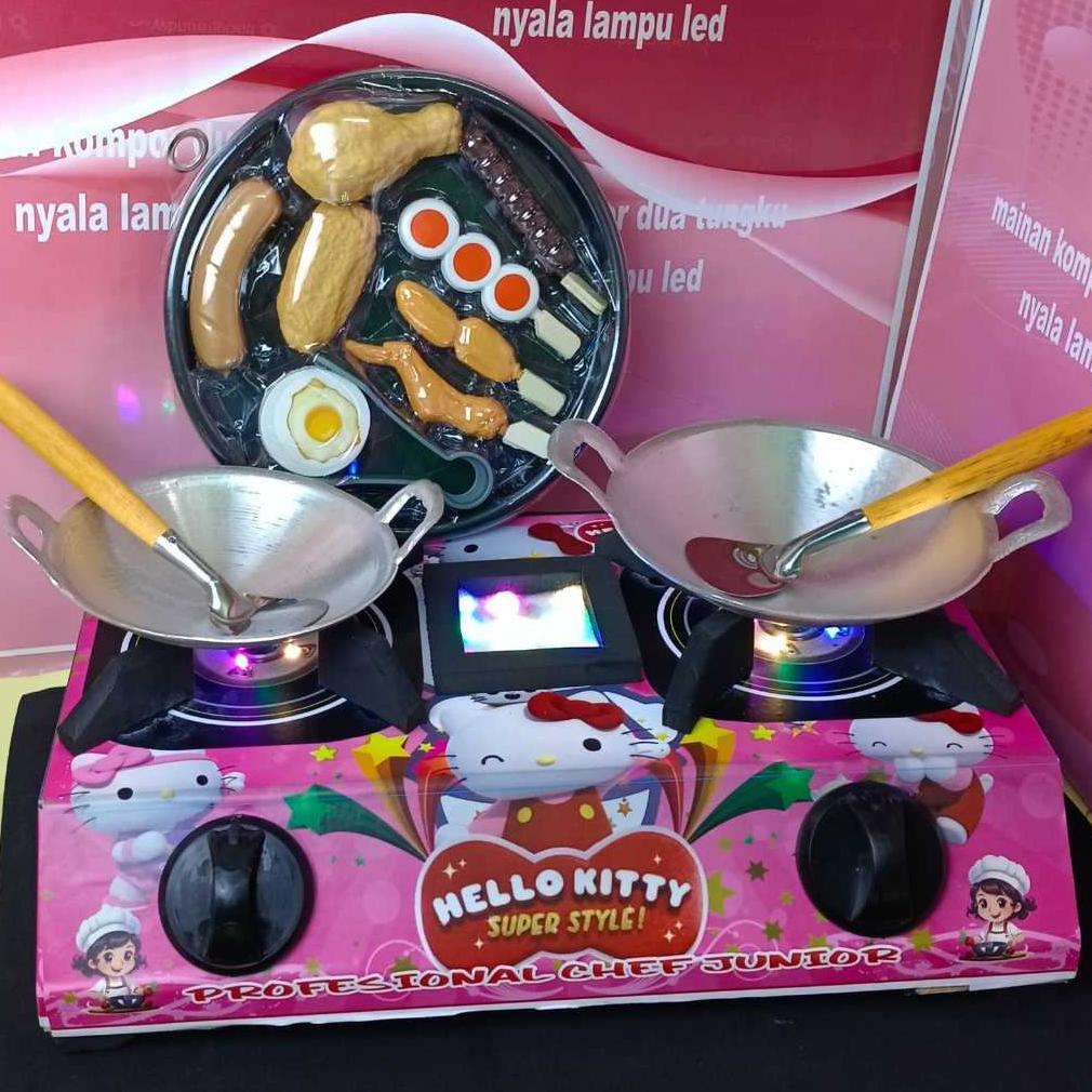 NEW ARRIVAL Mainan Kompor Jumbo 2 tungku Lampu/ mainan anak kompor 2 tungku lampu 3 mode kedip