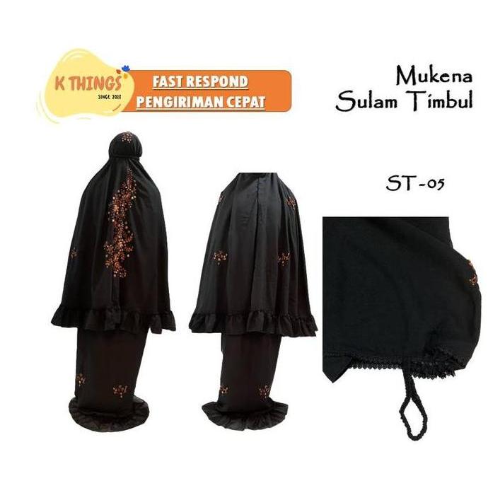 MUKENA Sulam Timbul / Sulam Bayang / Sulam Kristik / Mukenah Padang