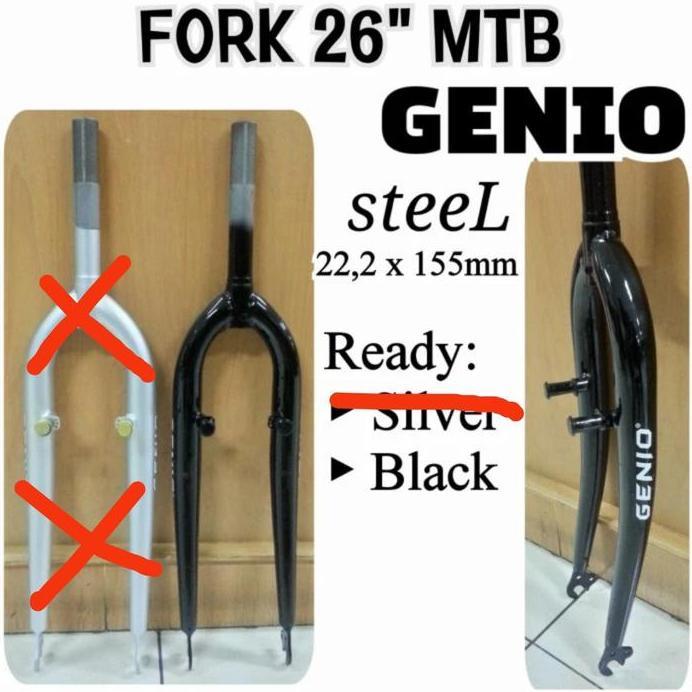 fork garpu 26 mtb genio standar 22.2 ulir drat sepeda federal jadul