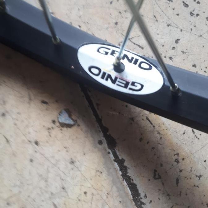 velg sepeda/wheelset 20 bmx aloy genio hitam + torpedo 36L